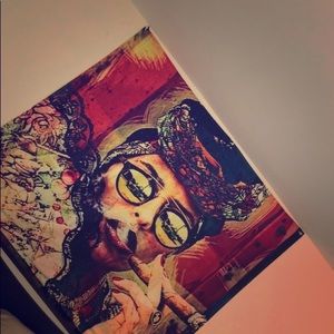 Hippie Smoking wall art tapestry